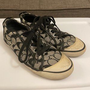 COACH Signature Barrett Sneakers Black - Size 8B